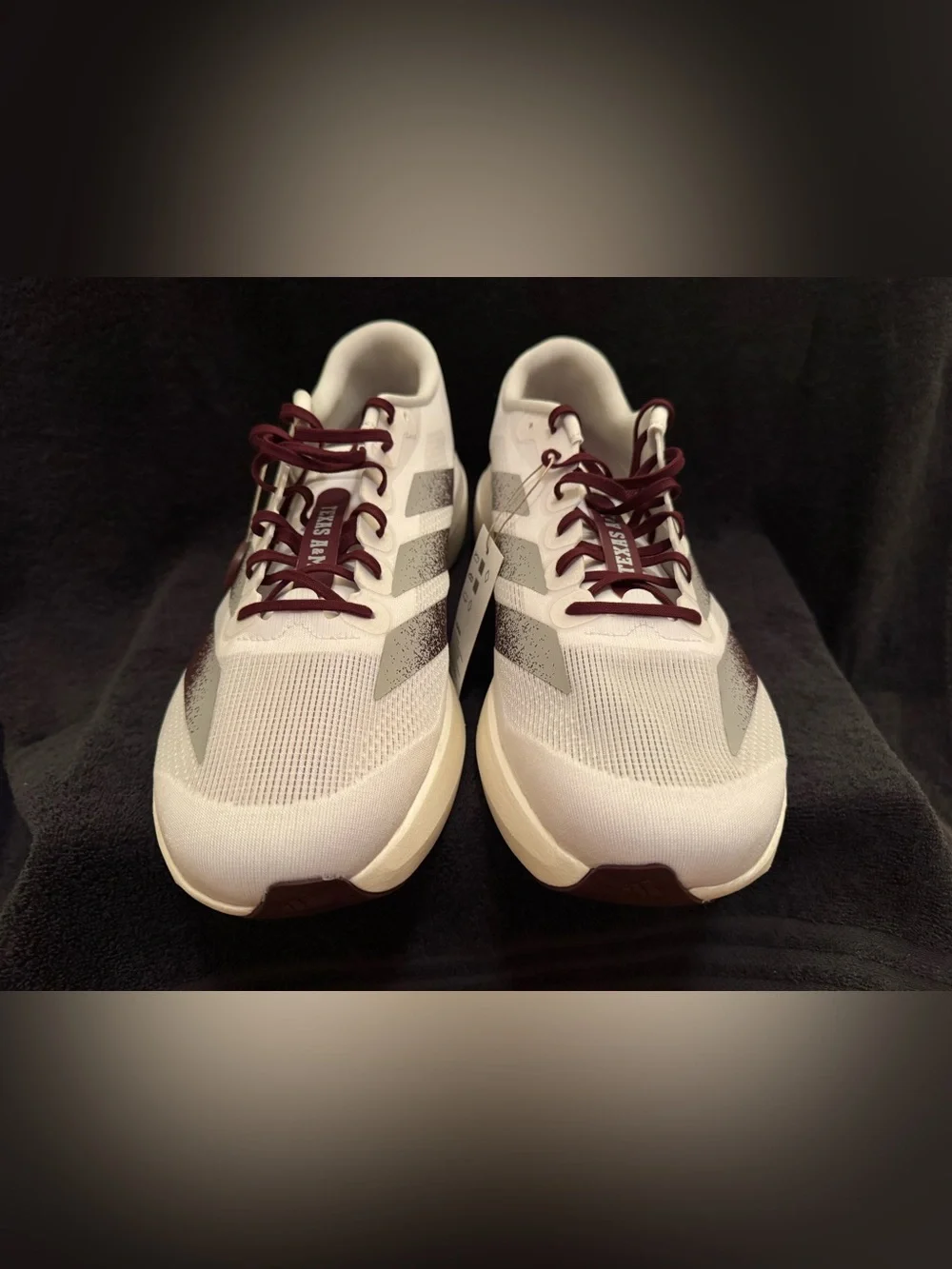 Size 13.5 - NCAA x adidas Adizero Evo SL Texas A&M